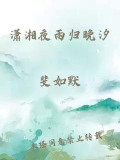 潇湘夜雨归晚汐